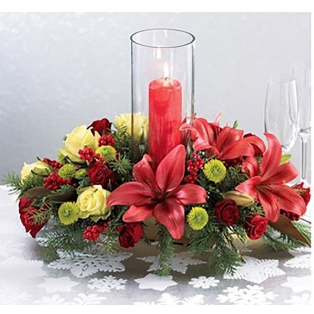 Warm Christmas Centerpiece