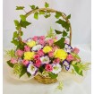 Pink Seasonal Flower Basket