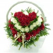 Heart Shape Rose Basket